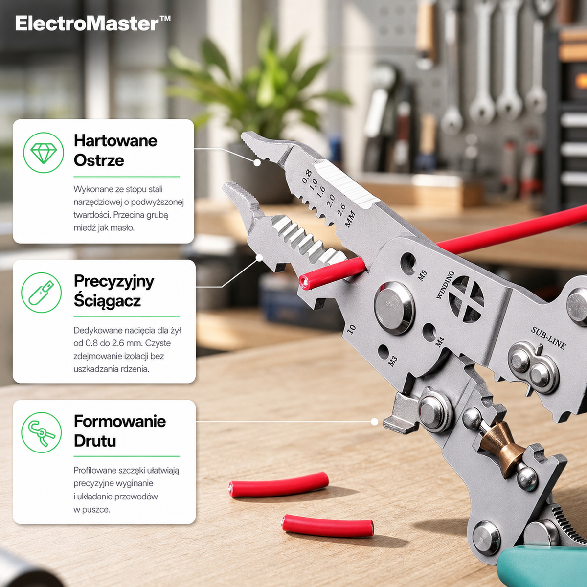 ElectroMaster™ – Wielofunkcyjne szczypce elektryczne 16 w 1