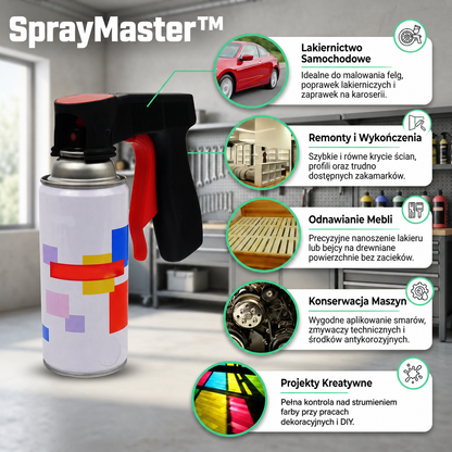 SprayMaster™ – Uchwyt Pistoletowy do Puszek